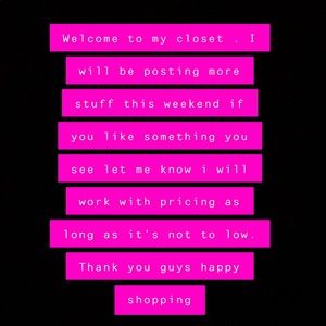 Welcome to my closet !!